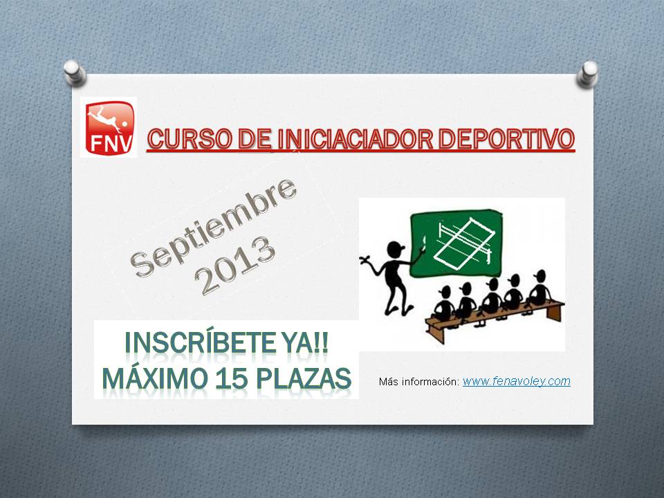 CURSO DE ENTRENADORES DE VOLEIBOL  NIVEL INICIADOR